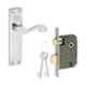 Sardar Dots 7 Inch Grey Iron Mortise Door Lock Set
