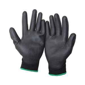 SSWW Black PU Coated Hand Gloves (Pack of 40)
