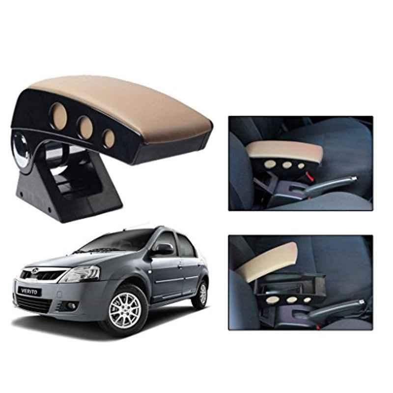 Kozdiko Beige Chrome Finish Car Armrest for Nissan Sunny