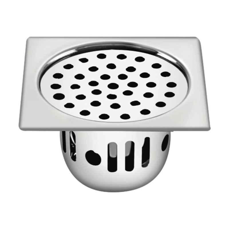 Sanjay Chilly SCCT-S-127 127mm Stainless Steel Silver Cockroach Floor Drain Trap, SC9900015