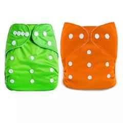 Fastgear Cotton Reusable Baby Diaper with Insert Pad, FG434, Size: Medium