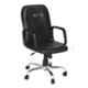 High Living Tyche Leatherette Medium Back Black Office Chair
