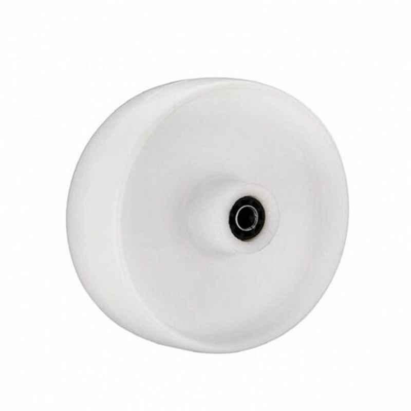 Liemke 100x30mm Nylon White Roller European Type Caster Wheel, 18-11-6-13-4-2