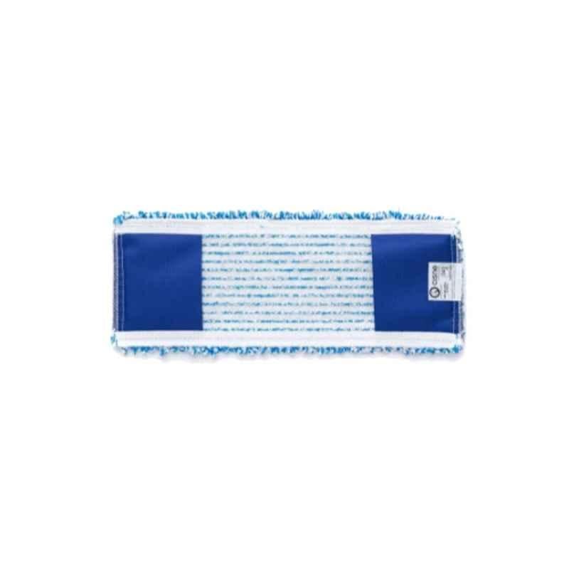 Cisne 15x40cm Microfiber White & Blue Flat Mop Head, 208340-01