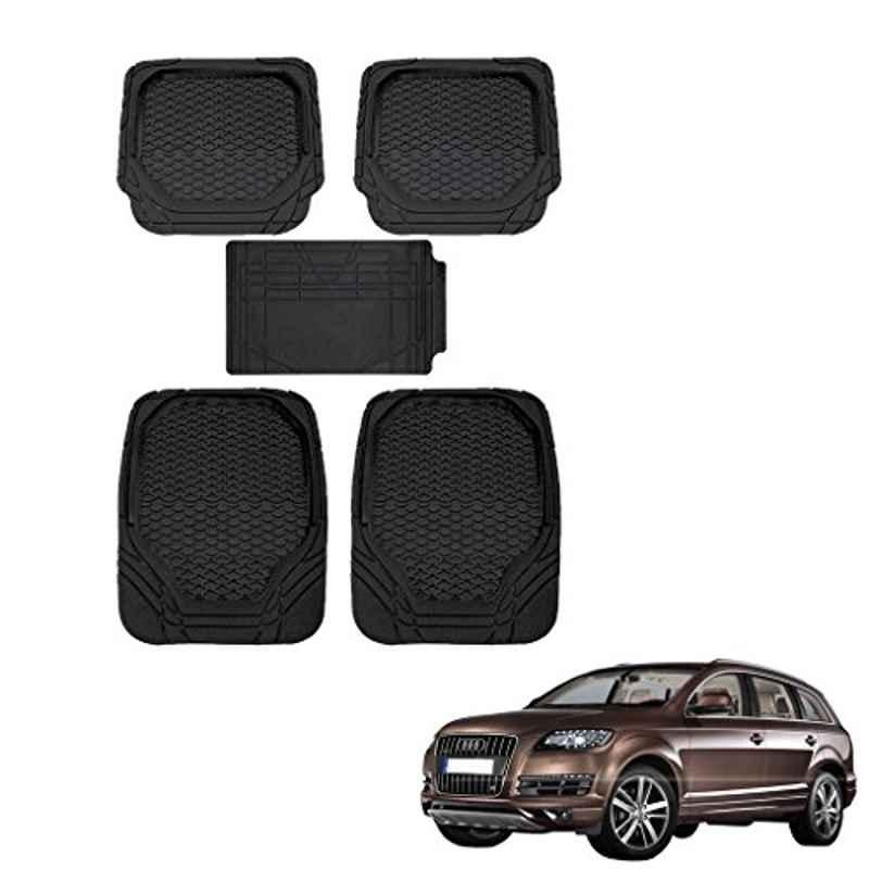 Kozdiko 8855TW 5 Pcs Rubber Black Rubber Car Mat Set for Audi Q7