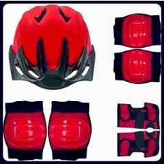 STYRKR Plastic & EVA Foam Red Kids Sports Safety Kit for Skating, Cycling KitKIT-1011