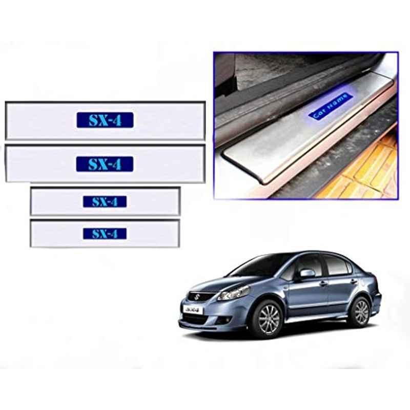 Kozdiko 4 Pcs Car LED Footsteps Door Sill Plate Set for Maruti Suzuki SX4