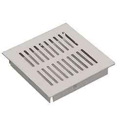 Implemental 4x4 inch Stainless Steel Silver Kitchen Ventilation Jali