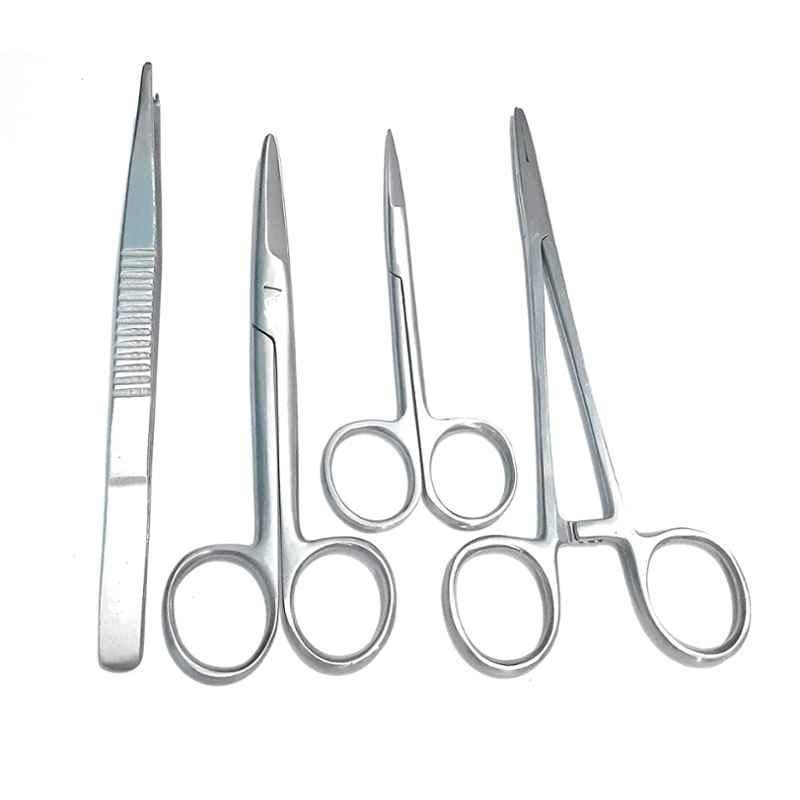 Forgesy 4 Pcs Stainless Steel Suturing Instrument Set, SUNX67