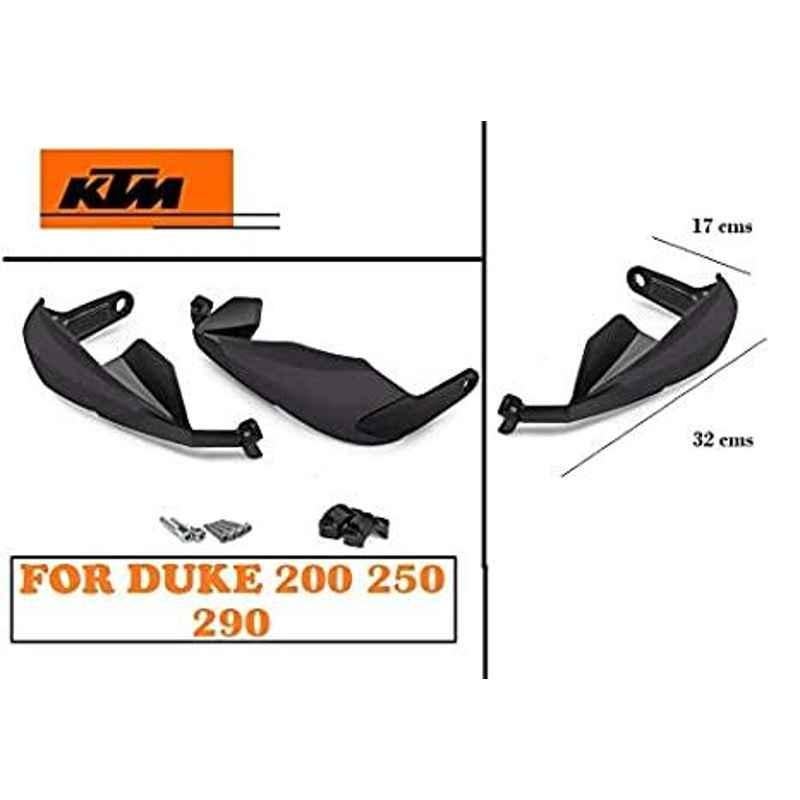 AOW Bike Hand Guard Protector Universal for All KTM Models (Pack of 2) Black Colour B-37