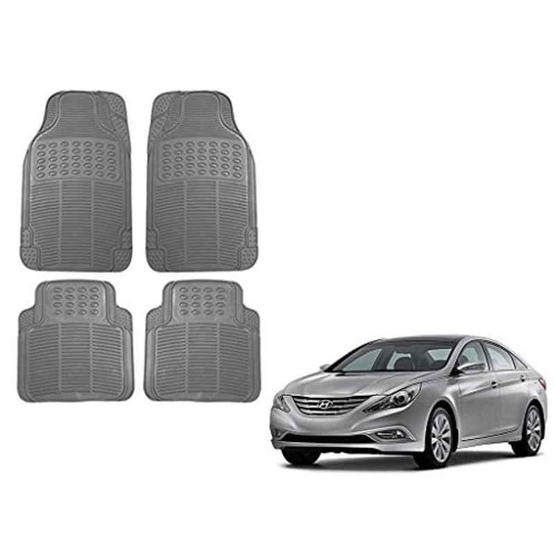 Kozdiko 4 Pcs Grey Rubber Car Mat Set for Hyundai Sonata