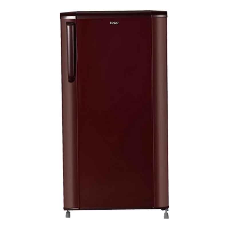 Haier 170L 2 Star Red Direct Cool Single Door Refrigerator with Stabilizer Free Operation, HED-17TBR