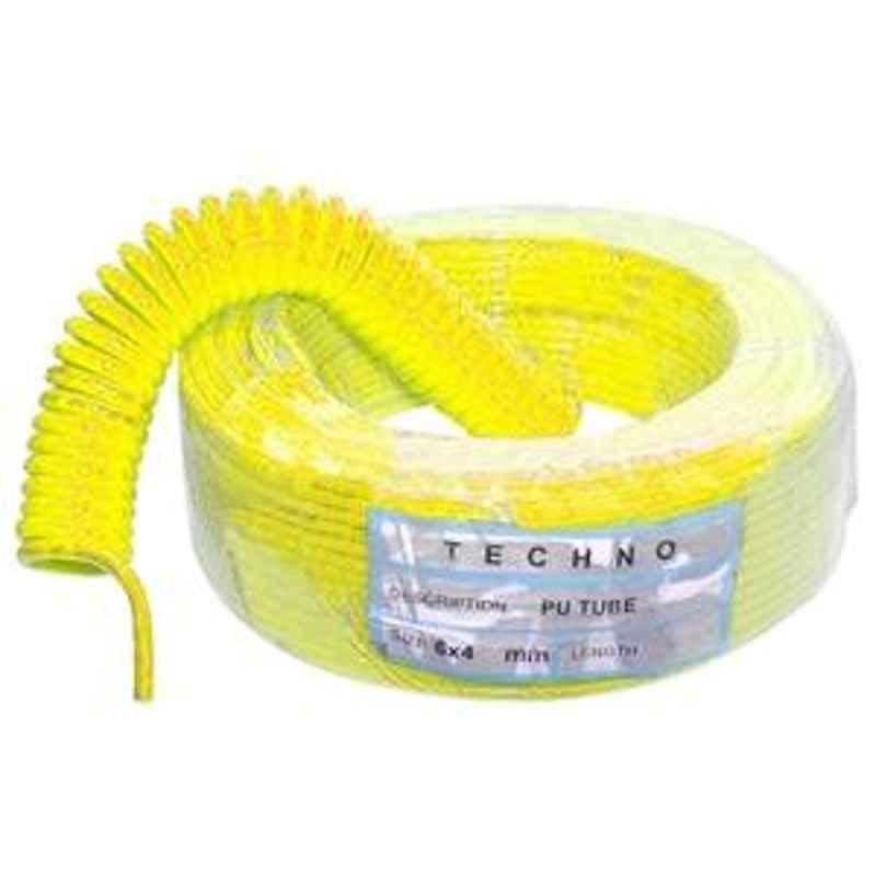 Techno 4 mm Diameter Yellow Colour 100 M Length PU Tube