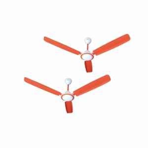Activa Super 50W 390rpm 3 Blade Orange Ceiling Fan with 2 Years Warranty Sweep: 1200 mm (Pack of 2)
