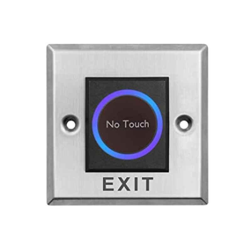 Rubik 11.5x7cm Stainless Steel Silver Touchless Exit Button Switch
