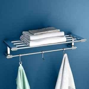 Plantex 24 inch Towel Rack for Bathroom/304 Grade Stainless Steel Towel Bar/Towel Holder/Towel Hanger/Bathroom Accessories (Regent, Chrome)