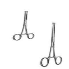 Forgesy 2 Pcs 5 & 6 inch Stainless Steel Allis Tissue Forcep Set, X48
