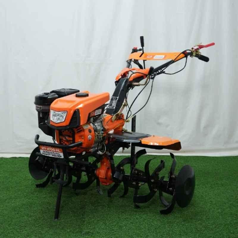 Mitsuyama 212cc 5.36HP 4 Stroke Petrol Power Weeder with Headlight, 32 Blades & Side Discs