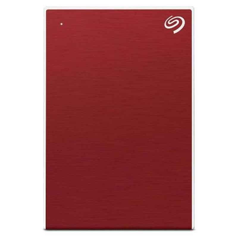 Seagate 2TB USB 3.0 Slim Portable Backup Plus Red External Hard Disk Drive for PC, Laptop & Mac, STHN200403