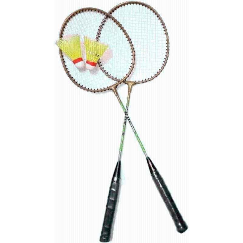 STYRKR Multicolour BADMINTON PAIR with Shuttlecocks