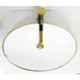 Bassino 40x60x14.5cm Ceramic Golden & White Glossy Finish Round Wash Basin, BTT-1005-F