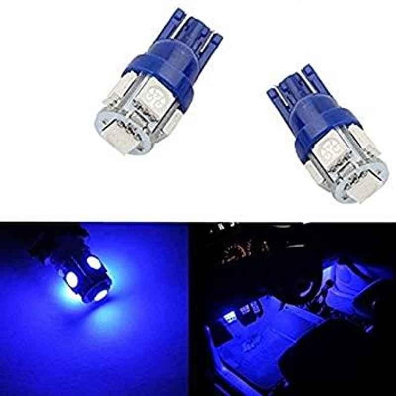 AOW 5 SMD (Blue) LED Parking Bulb Pilot Light/License Plate car Lights for Skoda Fabia (PAIR/DC-12V)