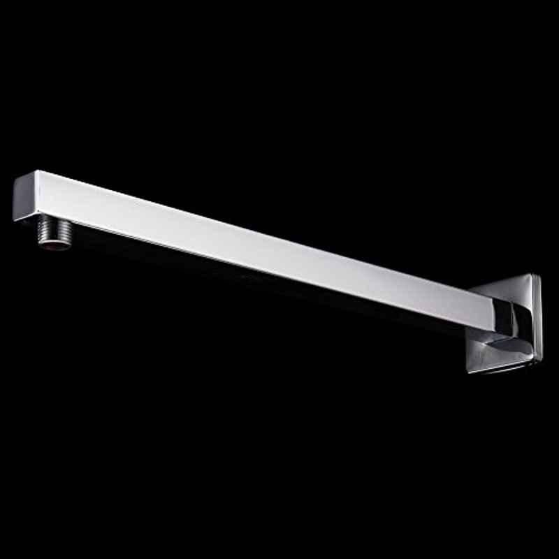 Aquieen 18 inch Stainless Steel Square Shower Arm with Wall Flange