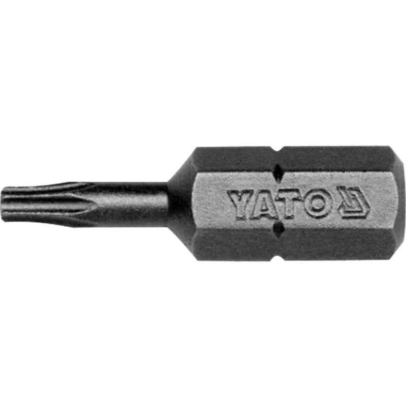 Yato 5 Pcs T25x25mm 1/4 inch Drive Torx Screwdriver Bit Set, YT-7817