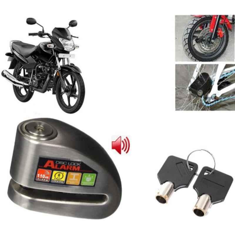 Auto Pearl Steel Black Anti-Theft Alarm Disc Brake Lock for Sport ES BS6, Lock_697