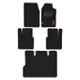 Elegant Carry 6 Pcs Polypropylene Black Carpet Car Floor Mat Set for Tata Safari