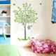 Kayra Decor 36x48 inch Polyester Tree with Birds and Cage Wall Design Stencil, KHSNT526