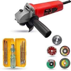 Walkers 800W 4 inch Angle Grinder with 5 Pcs Wheel & 5 in 1 Screwdriver, WKCB484