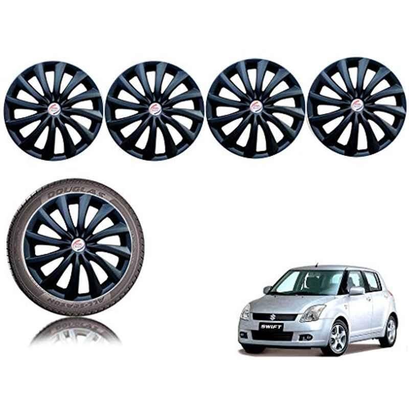 Buy Auto Pearl 4 Pcs 14 inch Black ABS Press Type Hubcap Wheel Cover