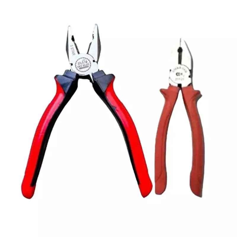 Sky Blue 8 inch Stainless Steel Lineman Plier, SBE477 (Pack of 2)