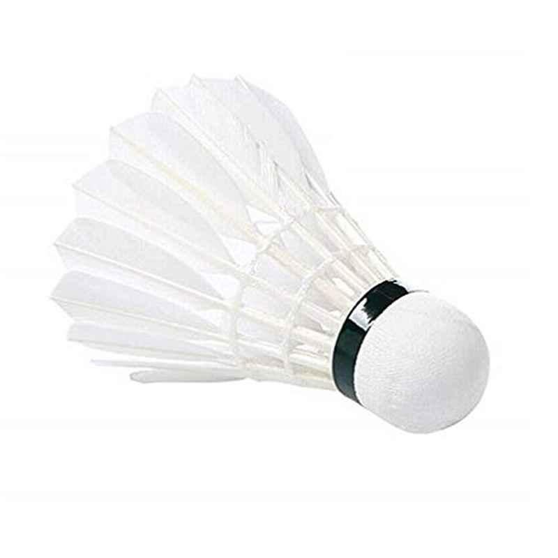 Forgesy Plastic White Badminton Feather Shuttlecock (Pack of 10)