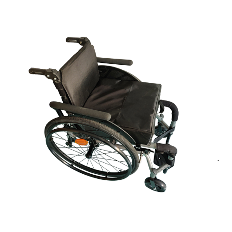 NeoFly 110kg 15 inch Silver Adjustable Easy Go Wheelchair, MX-NM-02