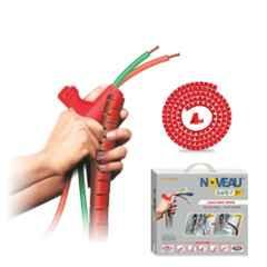 Noveau Safe-T-1ST 10mm 1.5mm Virgin HDPE Red Cable Zipper with Colour Box, NSFZ10RD1105 (Pack of 2)