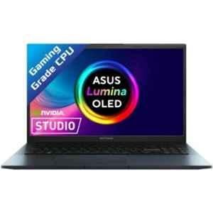 Asus M6500QFB-LK741WS VivoBook Pro 15 Quiet Blue Gaming Laptop with AMD Ryzen 7 Octa Core 5800HS 16GB/512GB SSD/Windows 11 Home/NVIDIA GeForce RTX 2050 & 15.6 inch OLED Display, 90NB1241-M001E0