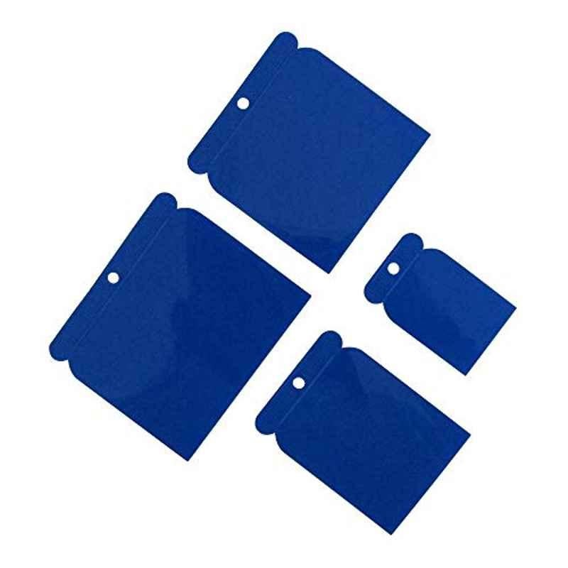 Tuf-Fix 4 PCS Plastic Scrapper Set Blue