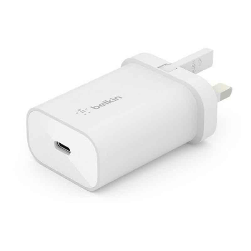 Belkin 25W White Wall Charge Adapter, BL-AC-USBC-A004-25W-WHT