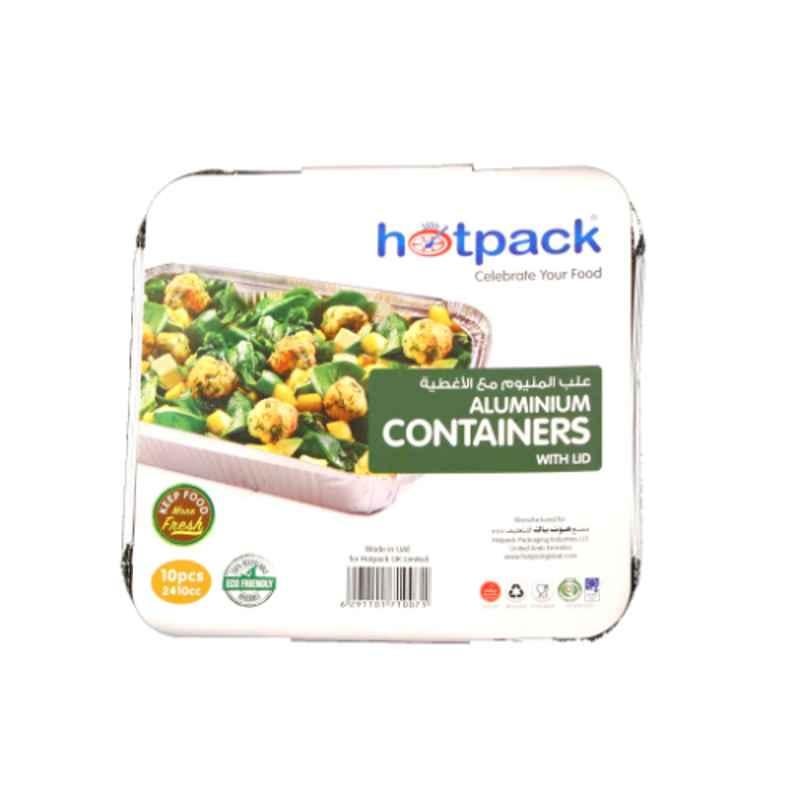 Hotpack 10Pcs 2410CC Aluminium Container Set, PA83241