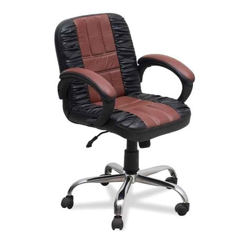 Dicor Seating DS52 Seating Leatherite Black & Brown High Back Office Chair (Pack of 2)