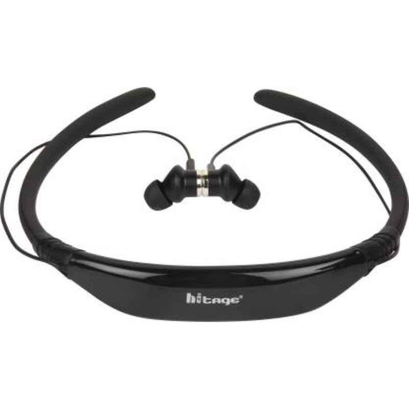 Hitage Black Wireless Neckband Earphone with 20hr Music Time NBT 113