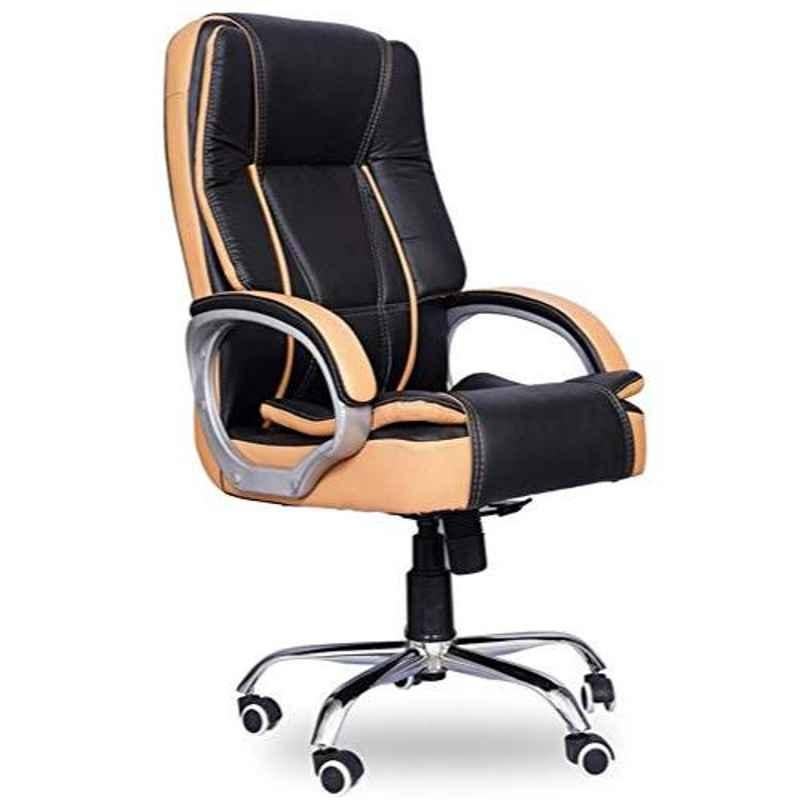 Dicor Seating DS66 Seating Leatherite Brown & Black High Back Office Chair (Pack of 2)