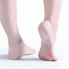 Matrica Silicone Gel White Heel Support Sleeves Socks for Skin Care, Size: Free