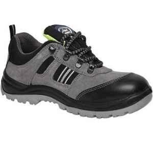 Allen Cooper AC-1156 Antistatic Steel Toe Grey & Black Work Safety Shoes, Size: 5