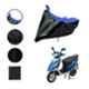 Riderscart Polyester Black & Blue Waterproof Two Wheeler Body Cover with Storage Bag for TVS STR