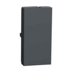 Schneider Electric Unica Pure 1 Module Volcanic Grey Blank Plate, UNSBLANK1M_GY (Pack of 20)