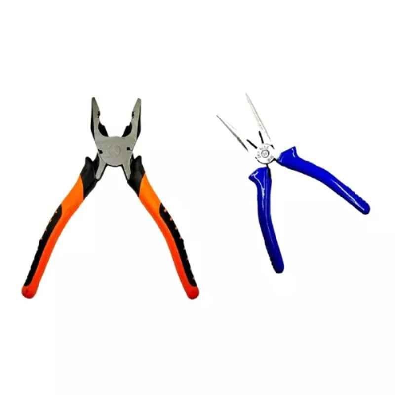 Sky Blue 2 Pcs 7.8 inch Lineman Plier Combo, SBE_PLIER_COMBOS_COMBO_584