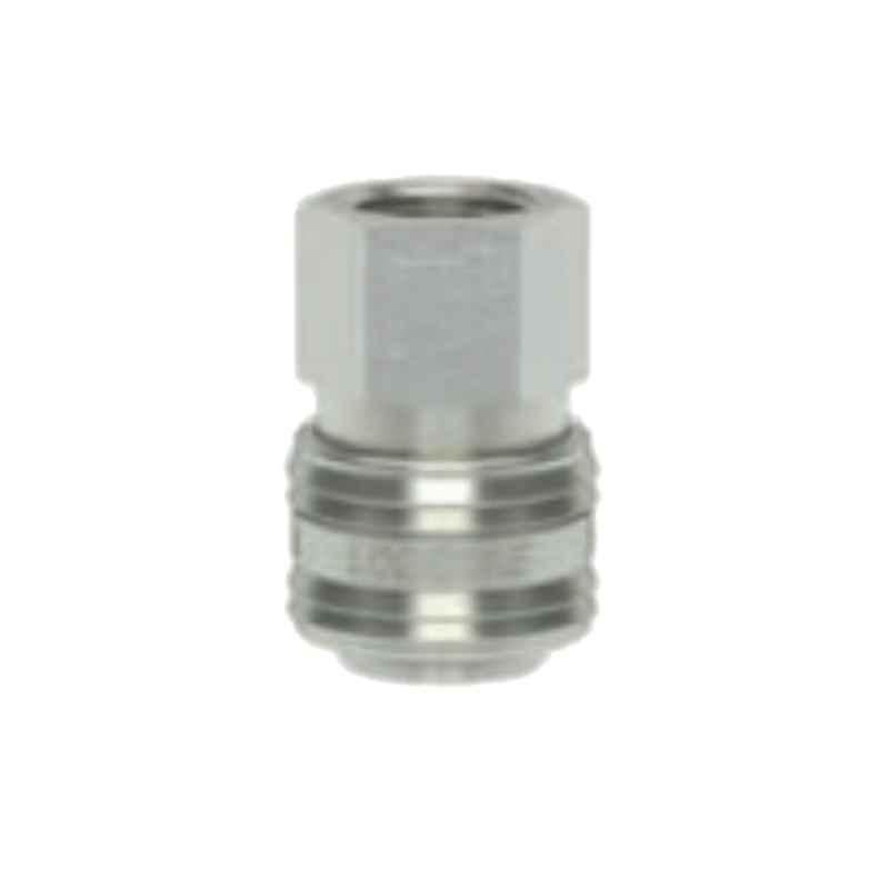 Ludecke ESN14IO G1/4 Straight Through Quick Female Thread Connect Coupling